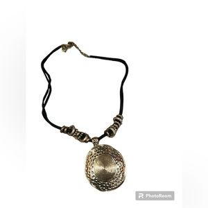 4/$20 Necklace: Gold plated with suede